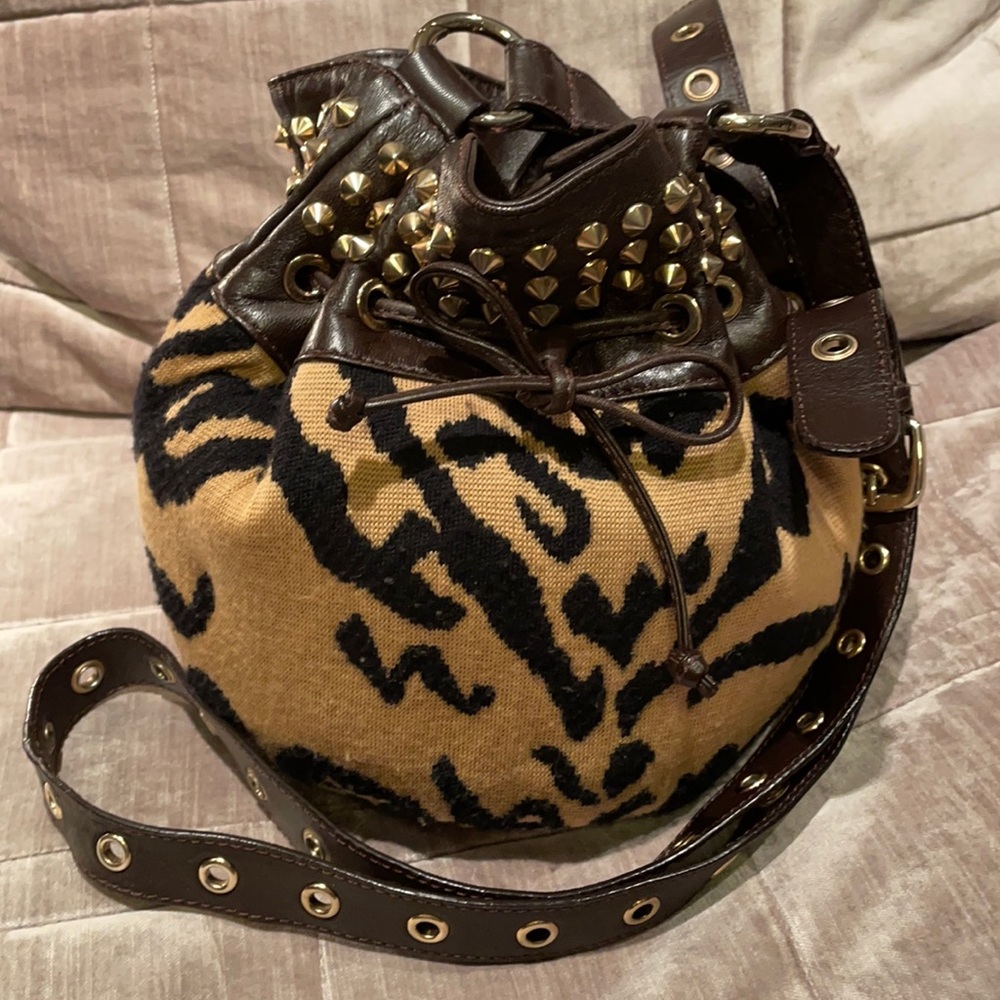 MISSONI Studded Bucket Crossbody Bag